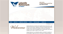 Desktop Screenshot of lakesideretirement.ca